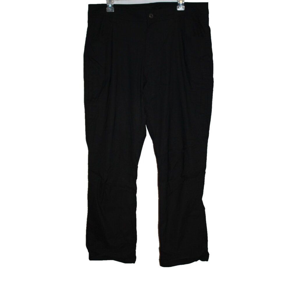 Eddie Bauer Pants Mens 36x28 (Actual) Black Fleece Lined Warm Hiking Outdoor